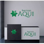 Logo de parede em acrílico espelhado 200cm x 100cm