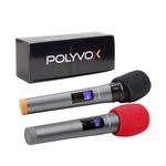 Kit Show Polyvox c/ Caixa Amplificada XC-512T + Tripé para Caixa + Dois Microfones sem Fio + Pedestal para Microfone 