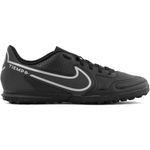 Chuteira Society Nike Tiempo - Preto+Prata