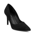 Scarpin Arezzo Preto Nobuck Salto Fino Alto