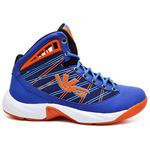 Tênis Six Street De Basquete GET UP - Azul e Laranja