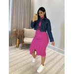 Jaqueta Kelly Jeans Azul Escuro Cropped 