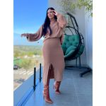 Conjunto Grazi Caramelo Tricot 