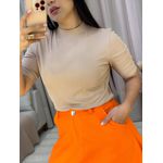 Blusa Julia Malha Canelada Nude