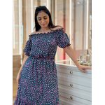 Vestido Júnia Verde e Rosa 