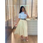 Saia Midi Larissa Creme 