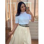 Saia Midi Larissa Creme 