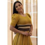 Vestido Dubai Tricot Dourado