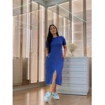 Vestido Cintia Azul Carbono