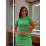 Vestido Tubinho Verde Lima