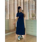 Vestido Leonora Azul Marinho