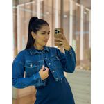 Jaqueta Rebeca Cropped Jeans 