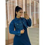 Jaqueta Rebeca Cropped Jeans 