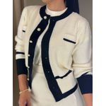 Conjunto Maya Off White E Preto