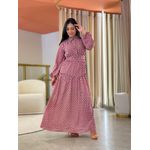 Vestido Brenda Bordo E Branco