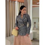 Blazer Veneza Tweed Cinza