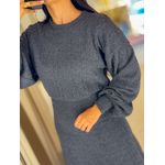 Conjunto Romana Tricot Chumbo