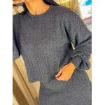 Conjunto Romana Tricot Chumbo