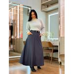 Tricot Julia Azul E Off White
