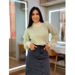 Tricot Julia Verde E Off White