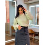 Tricot Julia Verde E Off White