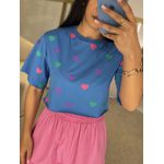 T-shirt Agna Cropped Azul