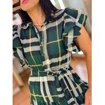 Vestido Katia Xadrez Verde