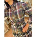 Vestido Cloe Xadrez Marrom