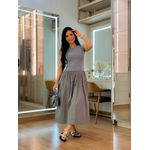 Vestido Kate Cinza