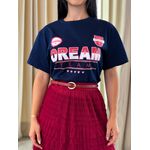 T-shirt Debora Azul Marinho