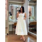 Vestido Vivian Branco E Preto