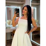 Vestido Vivian Branco E Preto