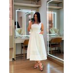 Vestido Vivian Branco E Preto