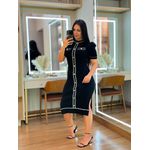 Vestido Juliene Tricot Preto
