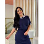 Conjunto Julia Tricot Azul Marinho