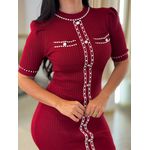 Vestido Juliene Tricot Bordo