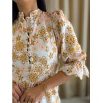 Vestido Melissa Caramelo E Laranja