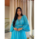 Vestido Raissa Azul Turquesa