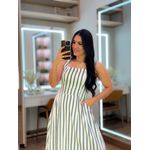 Vestido Vivian Off White E Preto