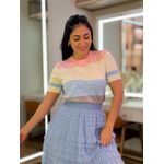 Saia Louise Azul Bebe