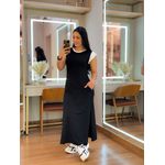 Vestido Lari Preto E Branco