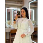 Vestido Julia Branco E Preto