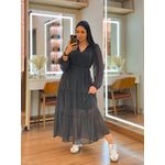 Vestido Julia Preto E Branco