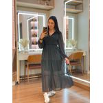 Vestido Julia Preto E Branco