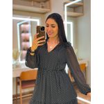 Vestido Julia Preto E Branco