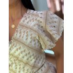 Vestido Jasmine Nude E Branco