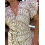 Vestido Jasmine Nude E Branco