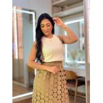 Blusa Carol Off White E Nude