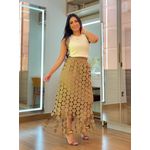 Blusa Carol Off White E Nude