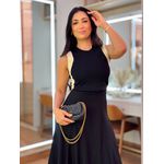 Blusa Carol Preto E Off White